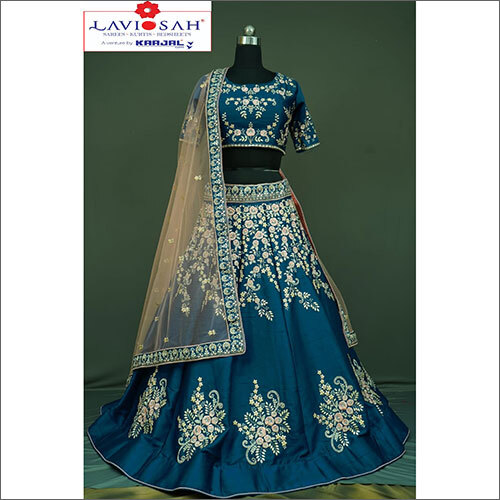 Modern Raw Silk Lehenga