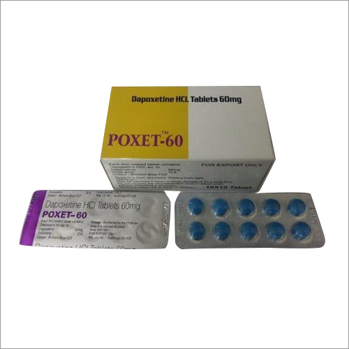 60 MG Dapoxetine HCL Tablets