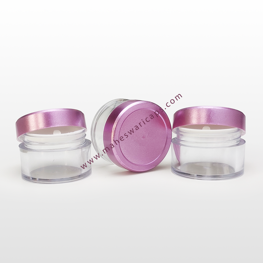 Transparent Acrylic San Jar for Cosmetic Packaging in Spray Cap 15GM