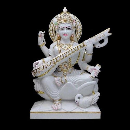 Marble Saraswati Statue