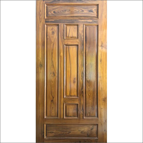 7 Panel Teak Wood Door Application: Interior