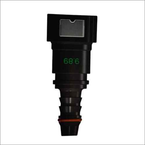 Black 9.89-Id6-90 Degree Fuel Connector