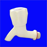 Wall Mounted White PVC Bib Cock