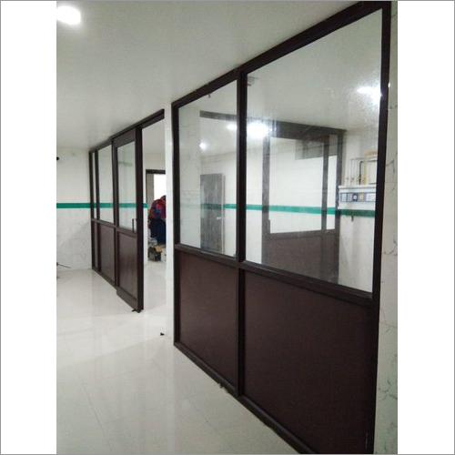 Eco-Friendly Brown Aluminum Sliding Office Partition at Best Price in  Bareilly | M/S . Enterprises