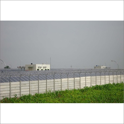 Precast RCC Solar Power Plant Compound Wall