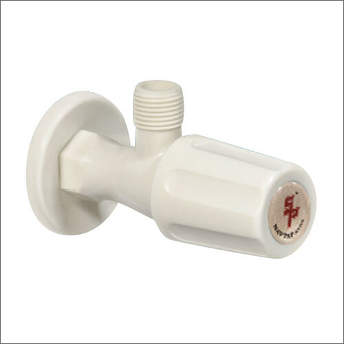 White Plastic Angle Cock