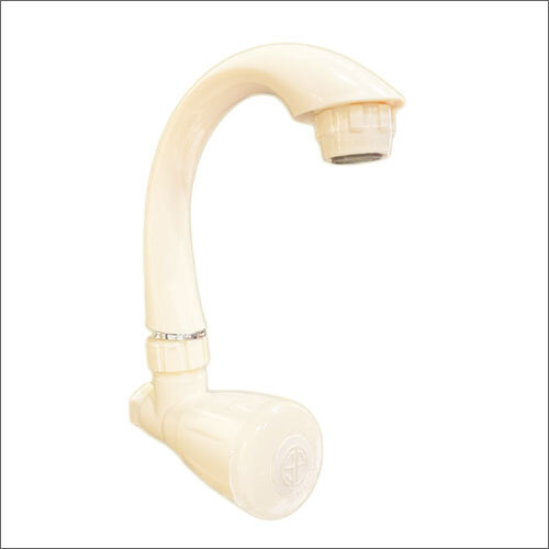 White Sink Cock - PVC Material | Durable Design, Efficient Water Flow, Simple Installation