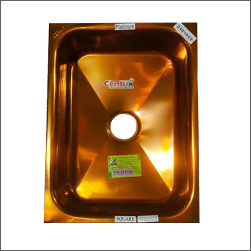 Stainless Steel Coated Square Kitchen Sink