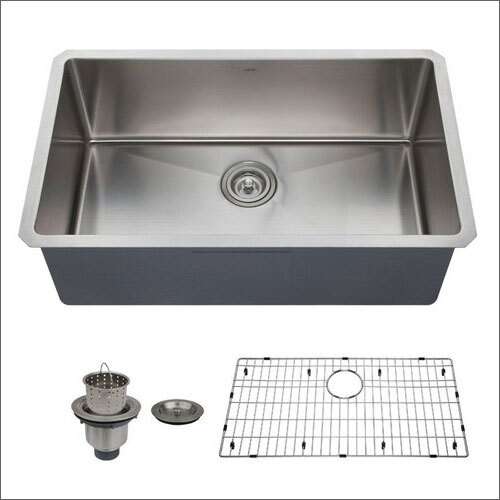 Rectangular Stainless Steel Kitchen Sink Size: 45X20 Inch