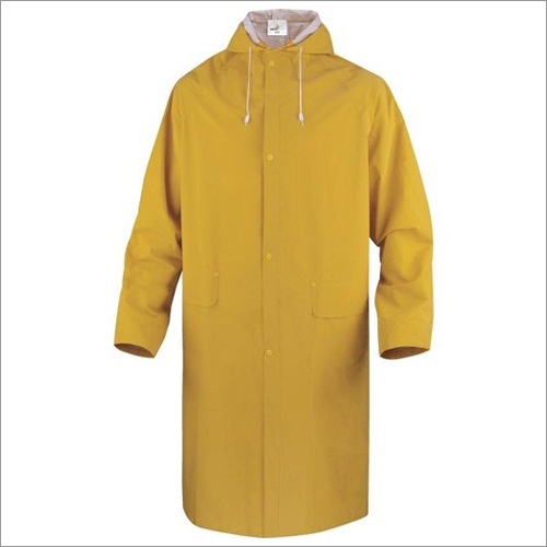 Large Size Unisex Yellow Pvc Raincoat
