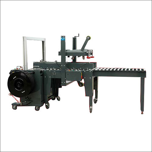 Automatic Carton Sealing With Strapping Machine