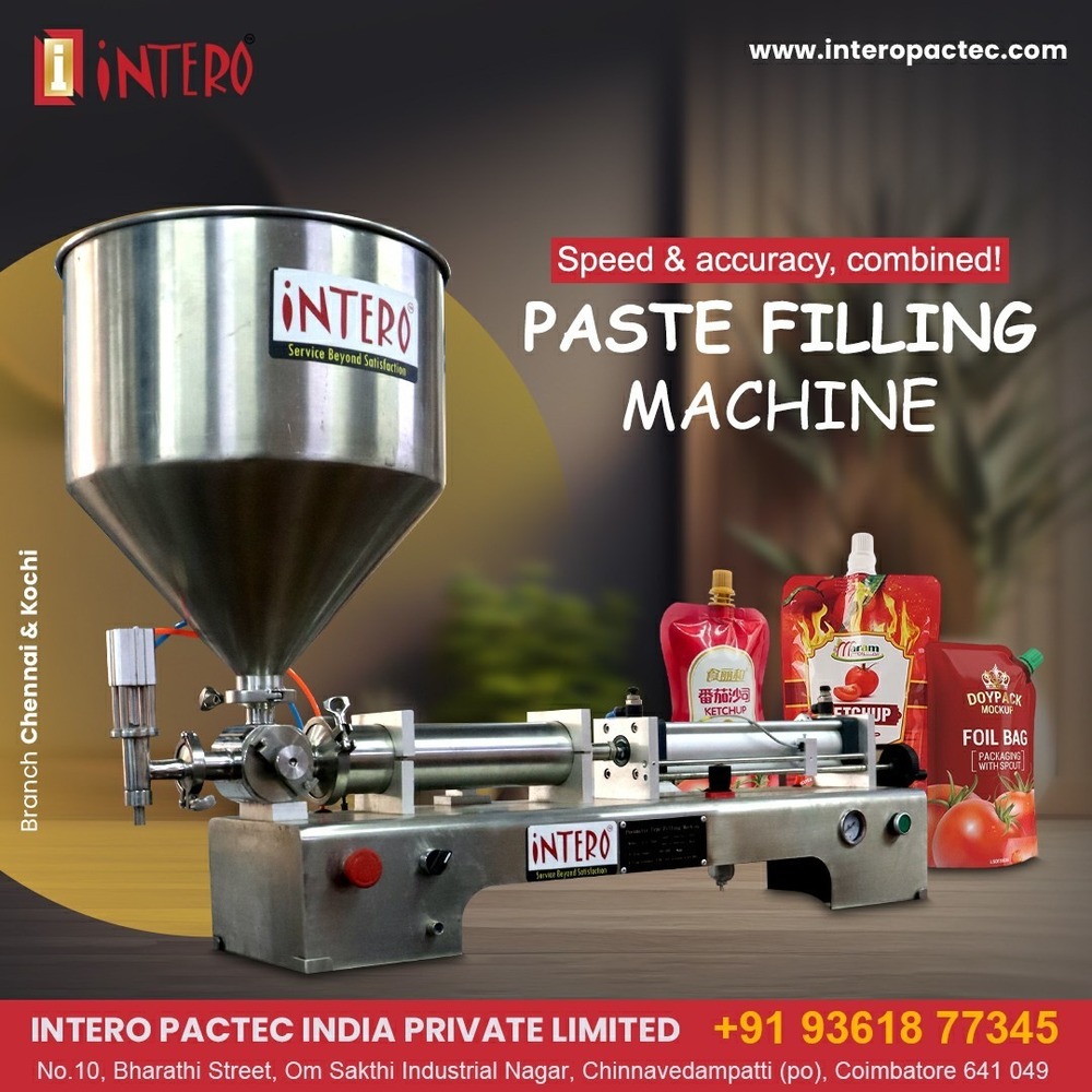 Single Head  Stainless Steel Paste Filling Machine