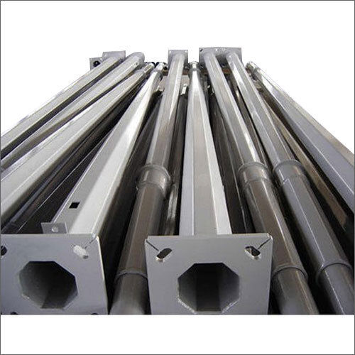 Silver 35M Hot Deep Galvanized Metal Octagonal Poles