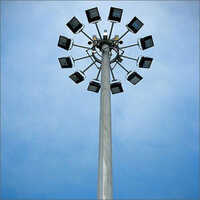 25m Galvanized Iron High Mast Lighting Poles