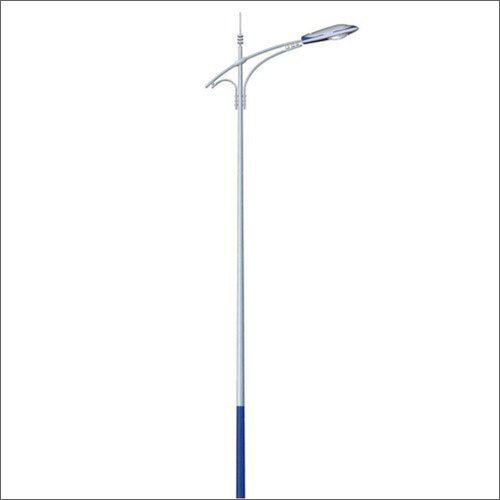 12m Single Arm Mild Steel Street Light Poles