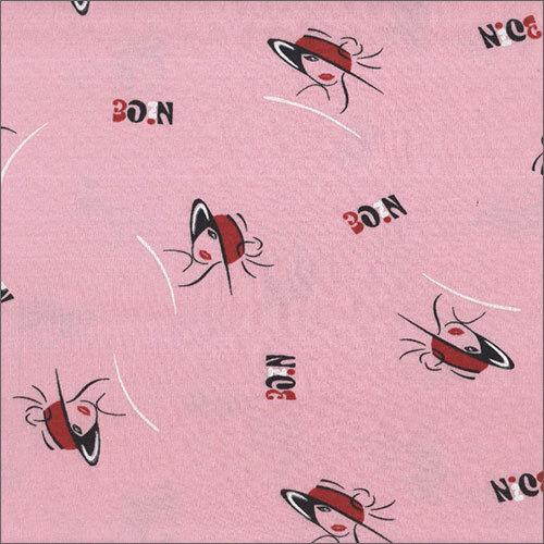 Cotton Knit Hosiery Print Fabric