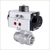 Three Way Ball Valve Pneumatic Actuator