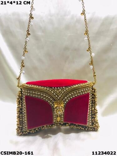 Handcrafted Bridal Metal Clutch