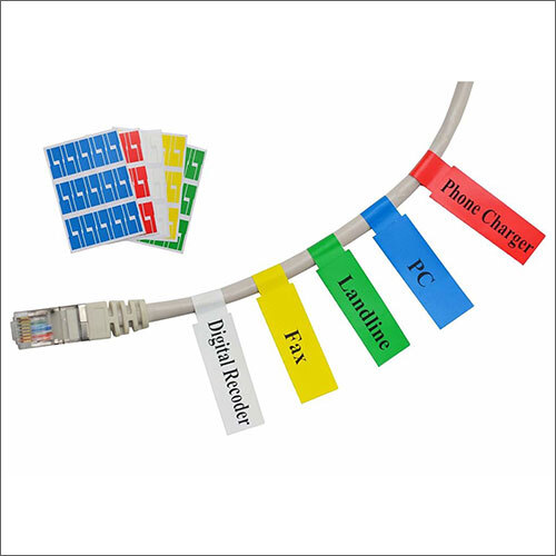 Multicolor Wire Identification Printed Labels
