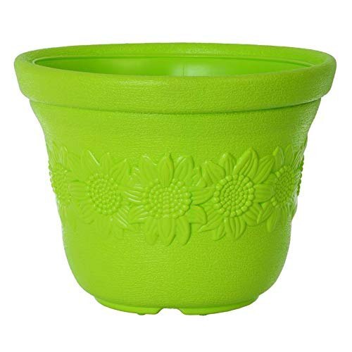 Plastic Sunflower Multi Color Pots 12 inch