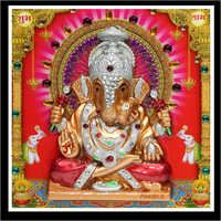 6X6 Inch Embossed Diamond God Pictures Ganesh