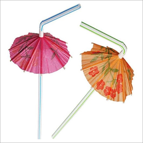Multicolor Umbrella Pvc Straw