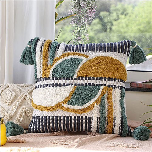 20x20 Inch Cotton Tufted Boho Sag Morocco Modern Cushion Cover