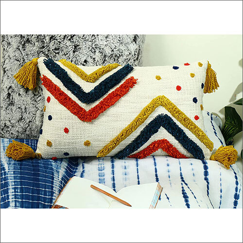 12 x20 Inch Cotton Moroccan Square Cushion Cover