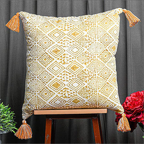 16x16 Inches Velvet Geometric Super Soft Square Cushion Cover