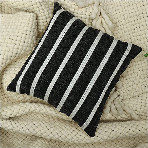 16x16 inch Cotton 16TC Black Cushion Cover