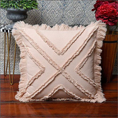 12x12 inches Square Boho Shaggy Cushion Cover
