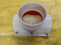 Virgin Pipe Saddle - 160mm Plain And Threaded | Plastic Material, Polished Surface Treatment