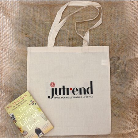 White Cotton Flat Bag