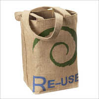 Printed Jute Lunch Bag