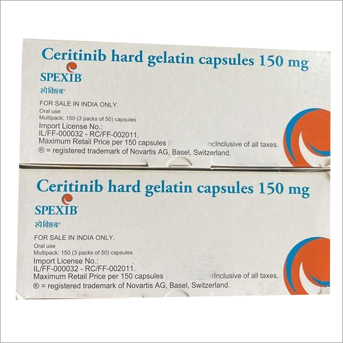 150 Mg Ceritinib Hard Gelatin Capsules Ingredients: Vitamin