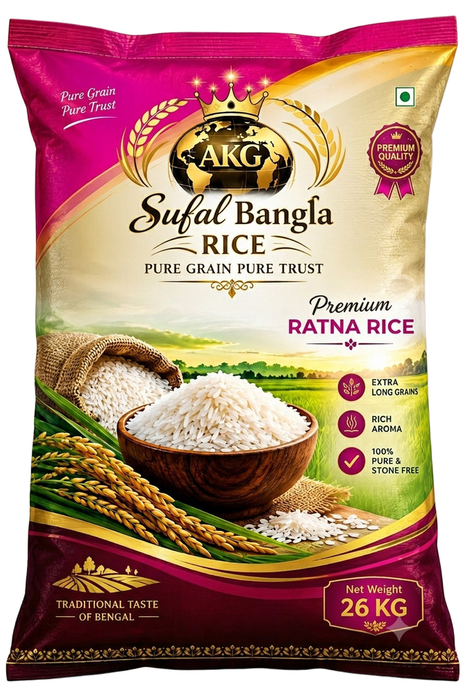 Ratna Rice - Organic Long Grain, High Purity Dried Rice | Rich Aroma for Biryani and Fried Rice, Ideal for Daily and Special Occasions