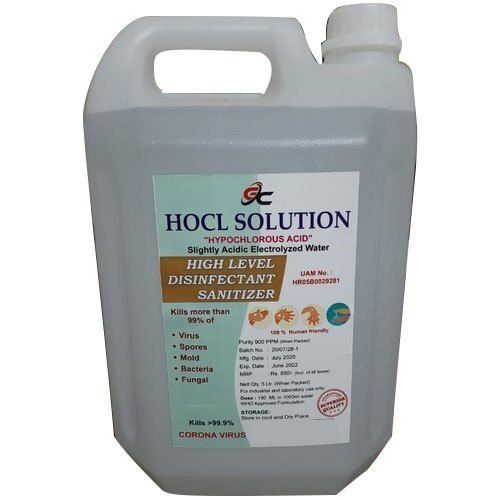 Hclo Hypochlorous Acid Application: Home