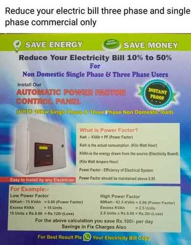 Automatic Power Factor Control Panel