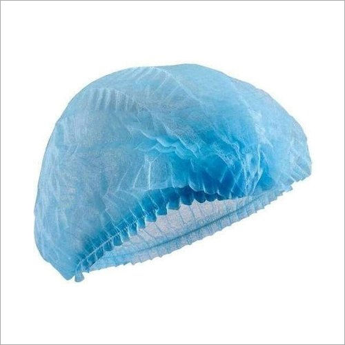 Blue Non Woven Disposable Bouffant Cap