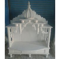 Indian White Marble Pooja Mandir For Home Decor