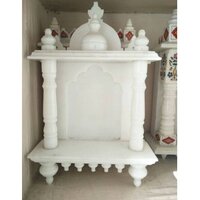 Indian White Marble Pooja Temple Stone Craft