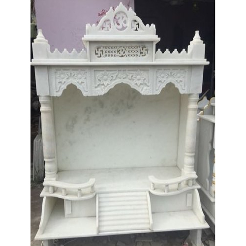 White Indian Marble Temple Home Decorative