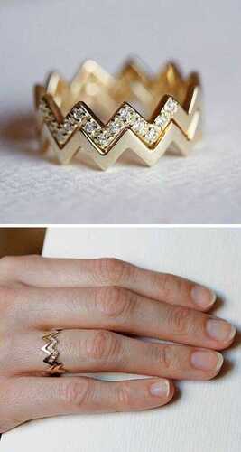 Daily Wear Crowned Ladies Diamond Ring