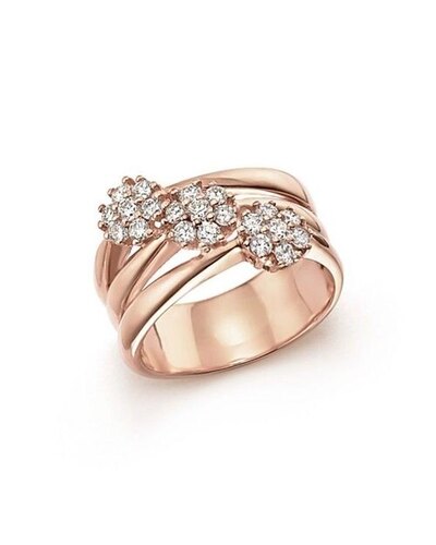 Round Ladies Designer Diamond Ring