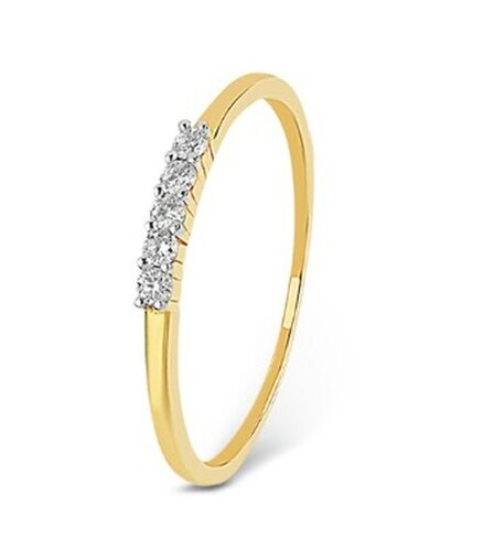 Yellow Gold And Diamonds Womens Diamond Ring