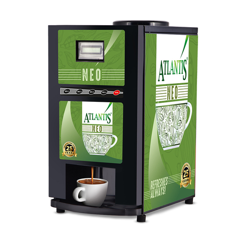 Atlantis Neo 3 Lane Tea and Coffee Vending Machine - Dedicated Hot Water