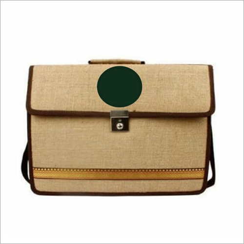 Brown Jute Conference Laptop Bag
