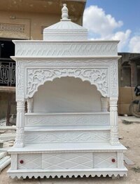 White Indian Marble Home Decor Temple