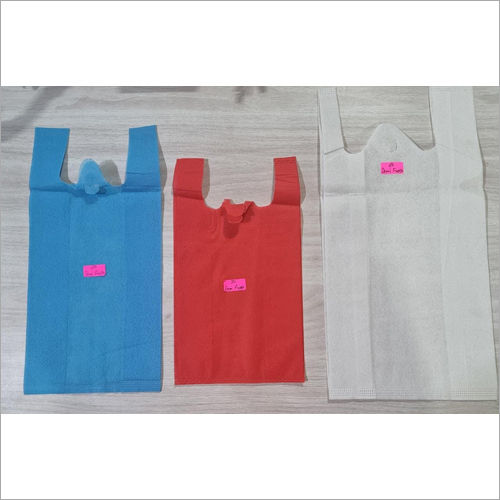 Multicolor W-cut Non Woven Carry Bag Bag Size: Customized