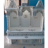 Pure White Indian Marble Pooja Temple